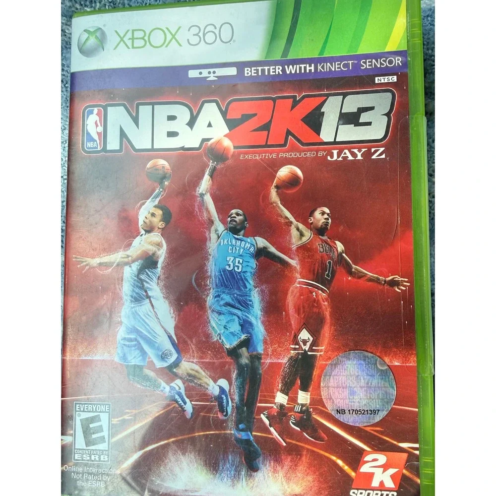 NBA 2K13 Xbox 360 Microsoft 2012 Basketball Video Game Jay Z Produced CIB